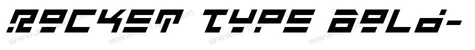 Rocket Type Bold字体转换